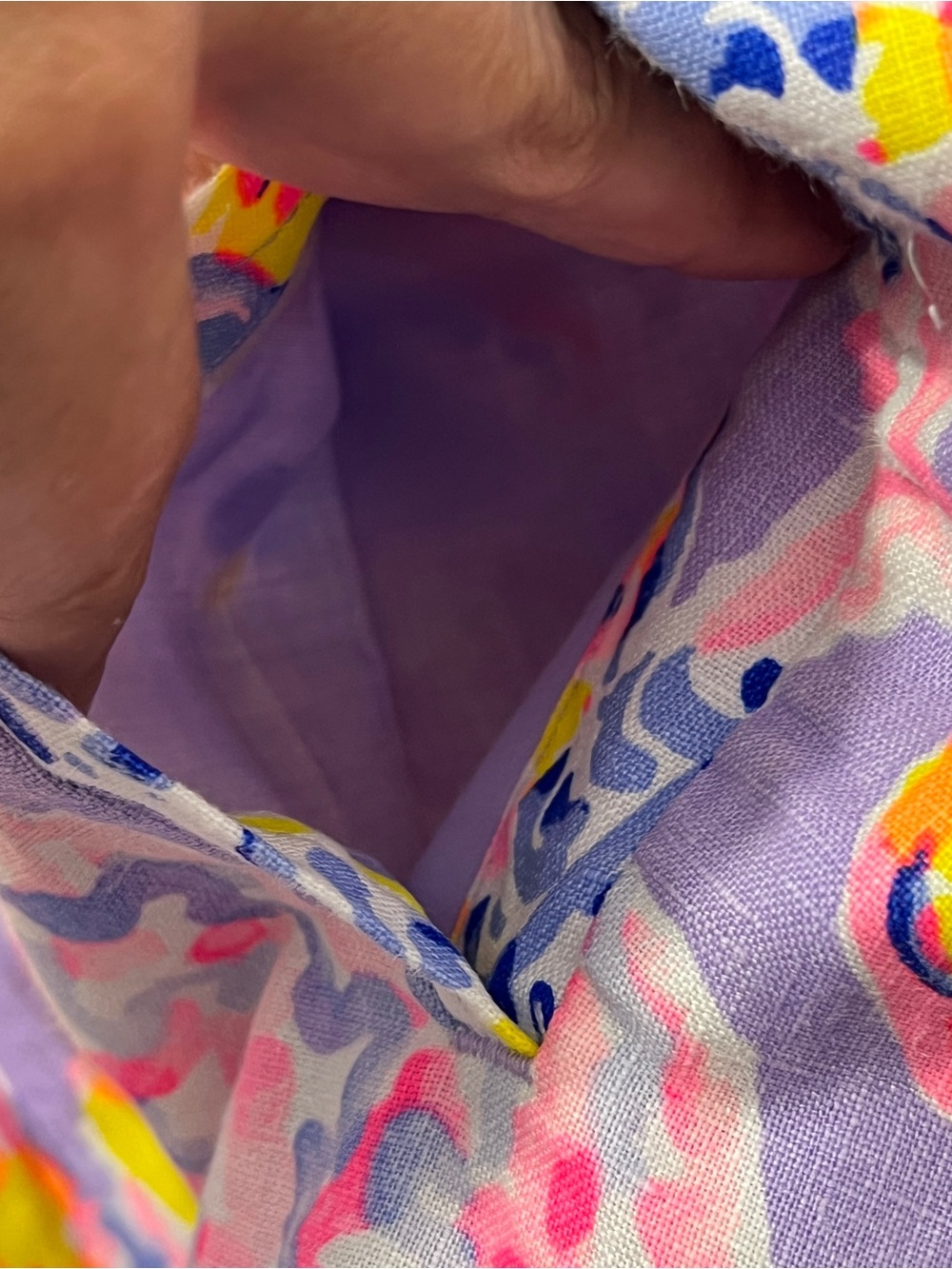Lilly Pulitzer Baybreeze 100% Linen Shorts So Snappy Print Tassel Drawstring - Picture 8 of 8